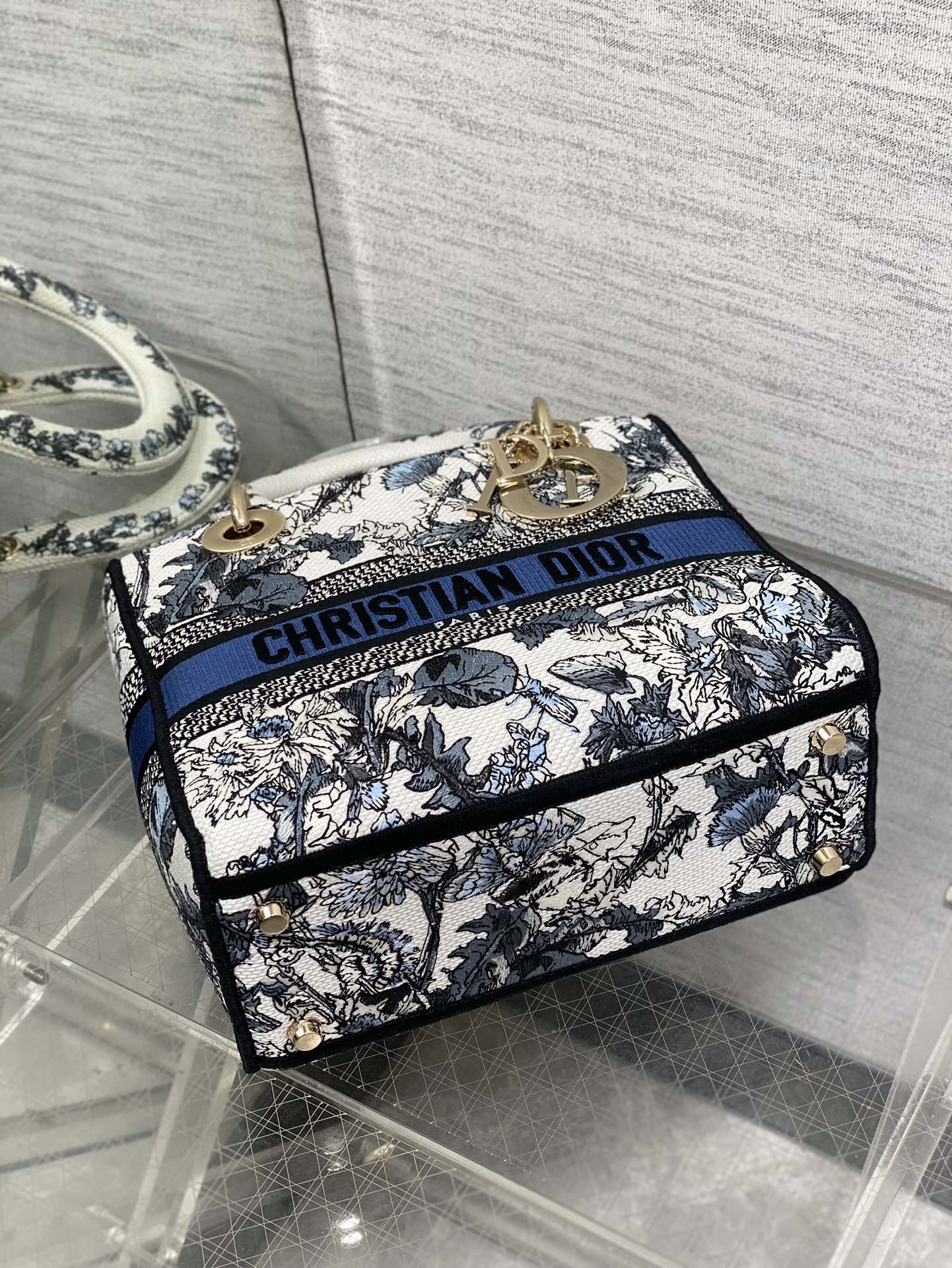 TOP Christian Dior Pattern Embroidery Bag 24x20x11cm - 2 Color