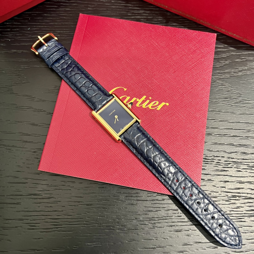 TOP Cartier Tank Must Alligator Watch - 3 Colors