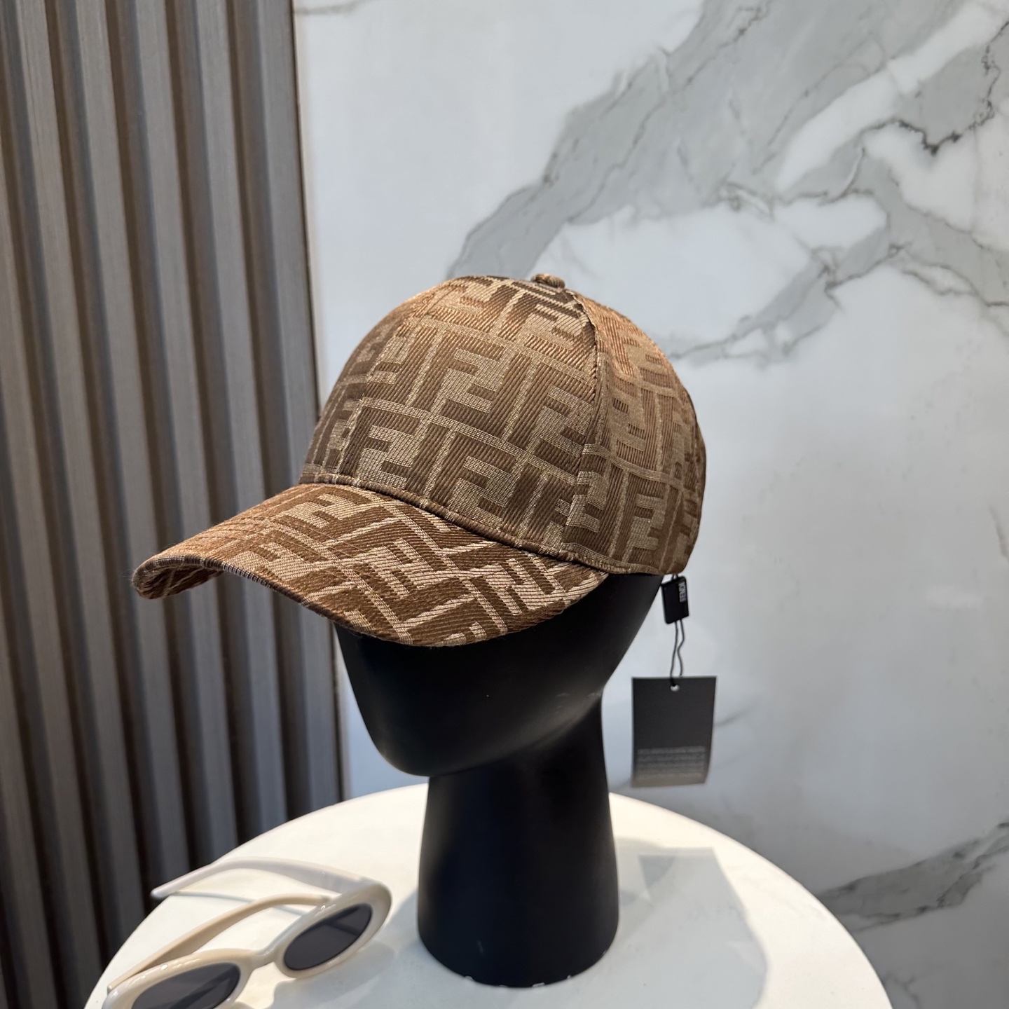 TOP FENDI FF Jacquard Canvas Baseball Cap - 4 Colors