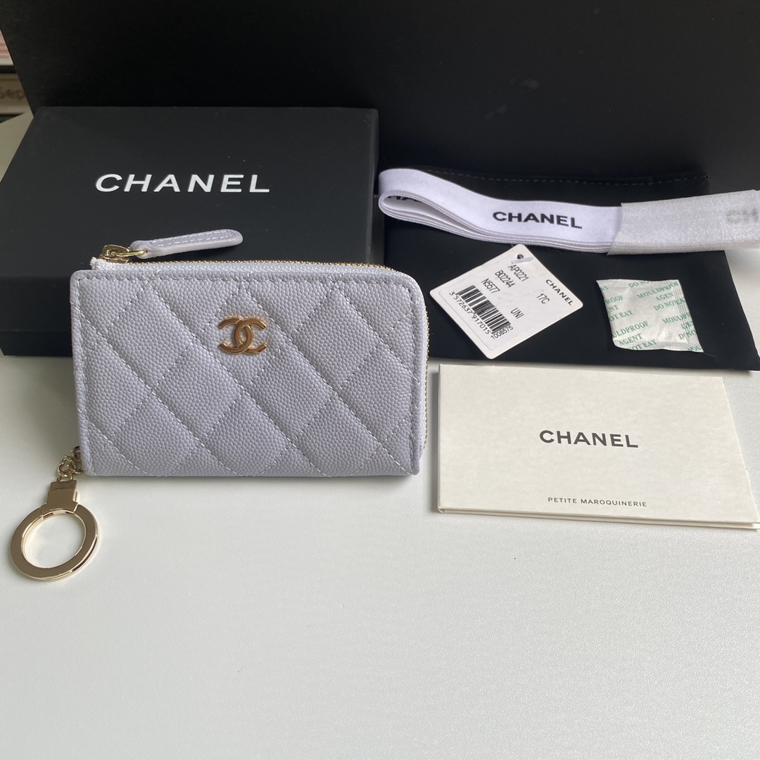 TOP CHANEL Wallet 12*7.5*2.5cm - 4 Colour - GHW
