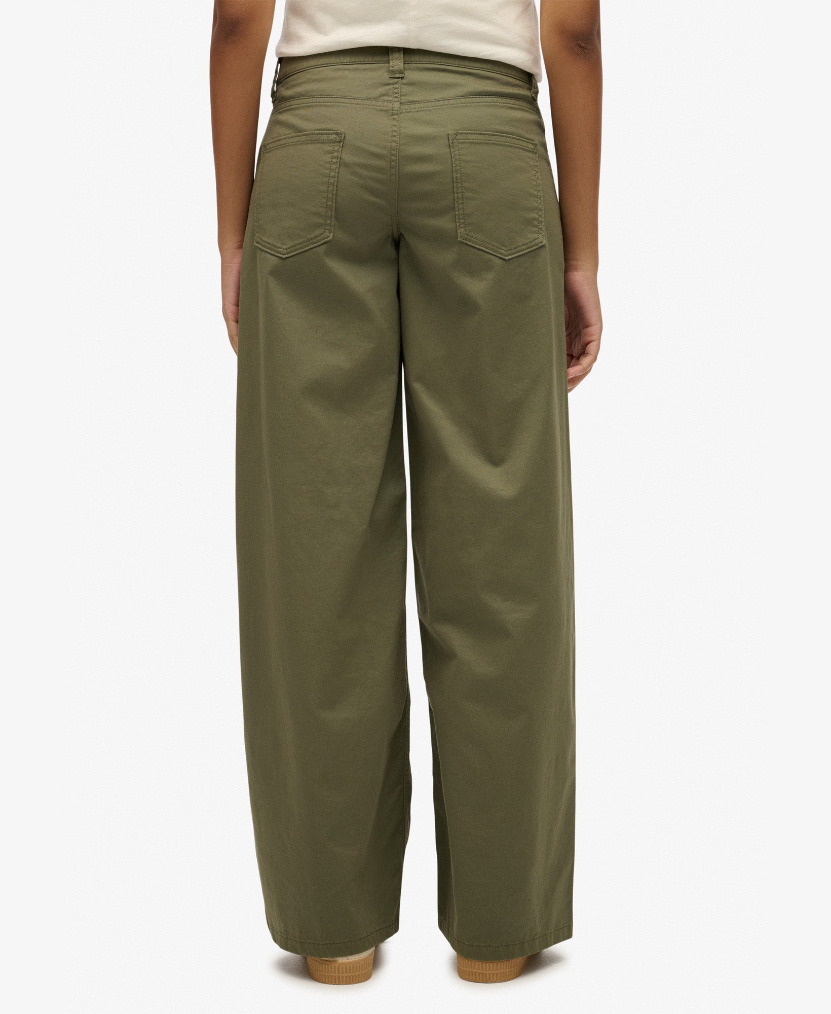 Mid Rise Baggy Chino | Dusty Olive Green 30