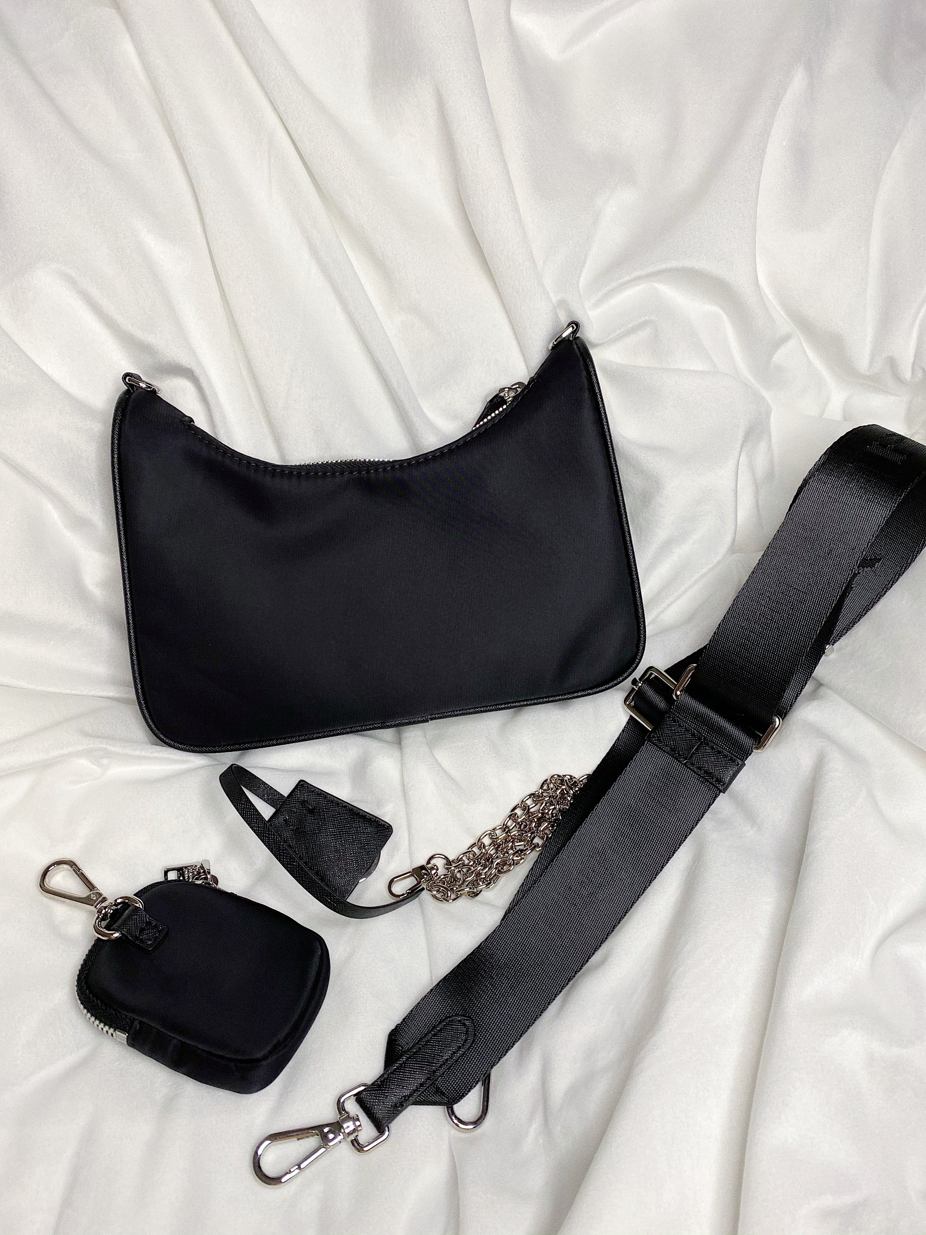 TOP PRADA Re-Edition Casual Style Saffiano Nylon 2WAY 3WAY Chain Plain