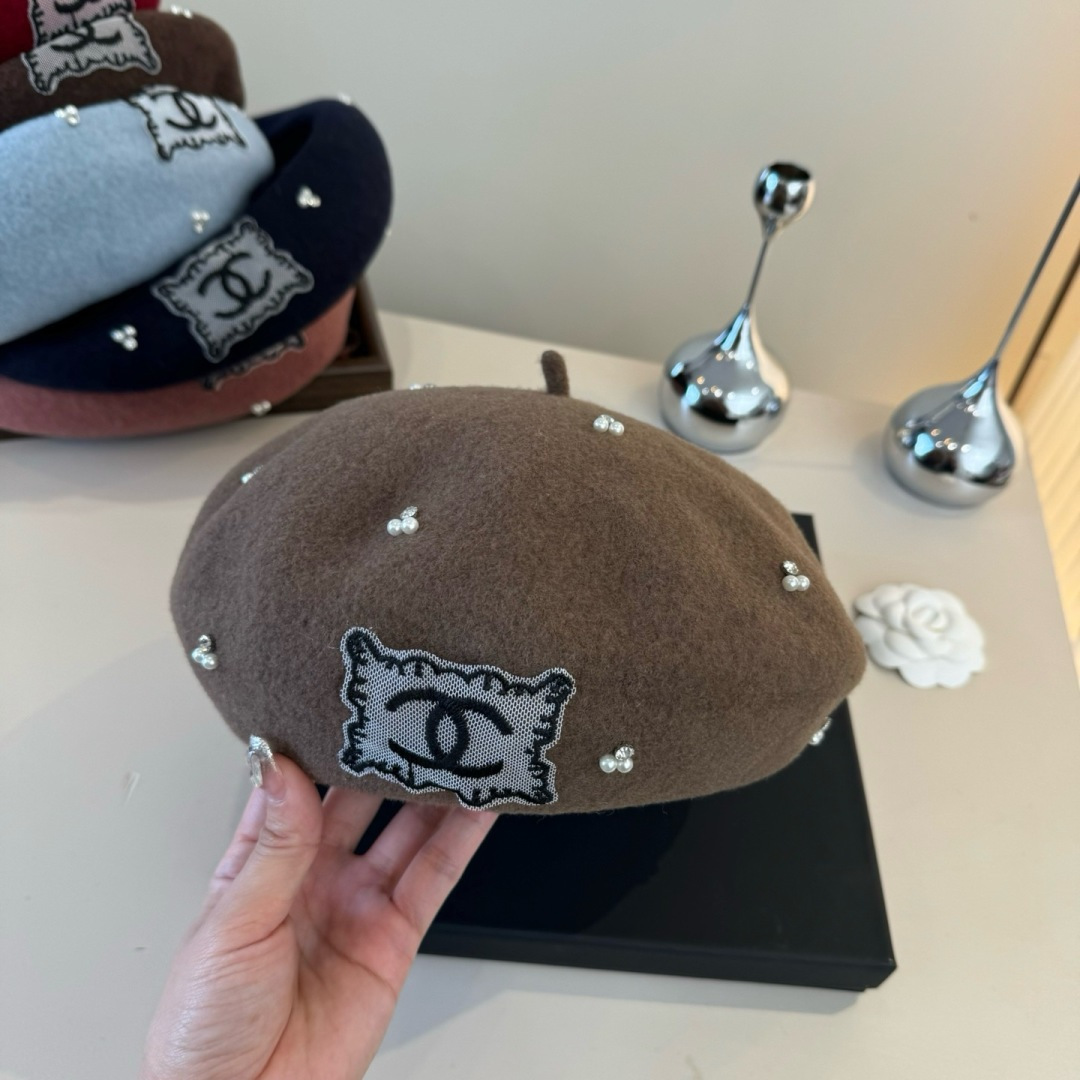 TOP CHANEL Beret Hat - 5 Colors