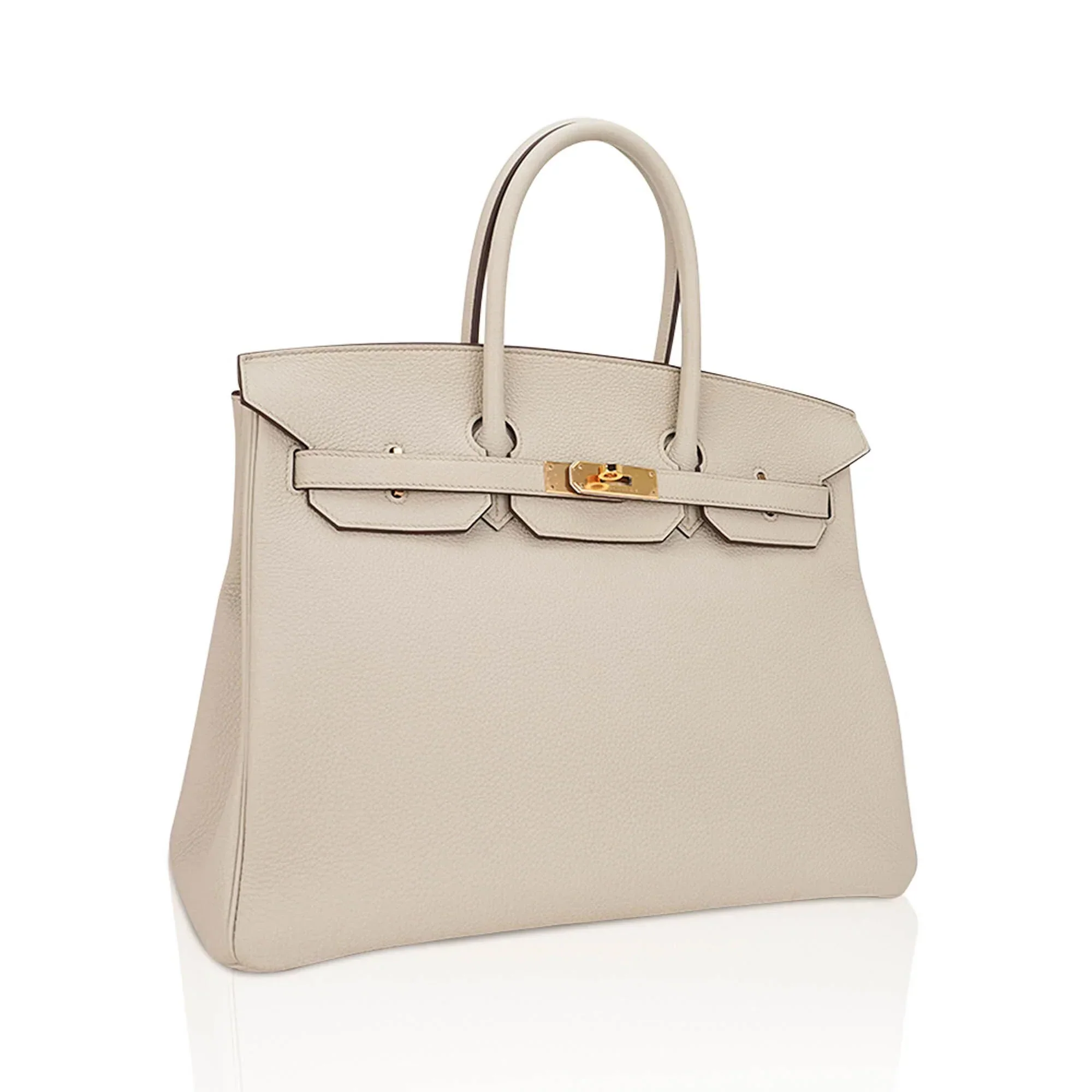 HSS Birkin 35 Trench and Corail Togo Leather Special Order Bag