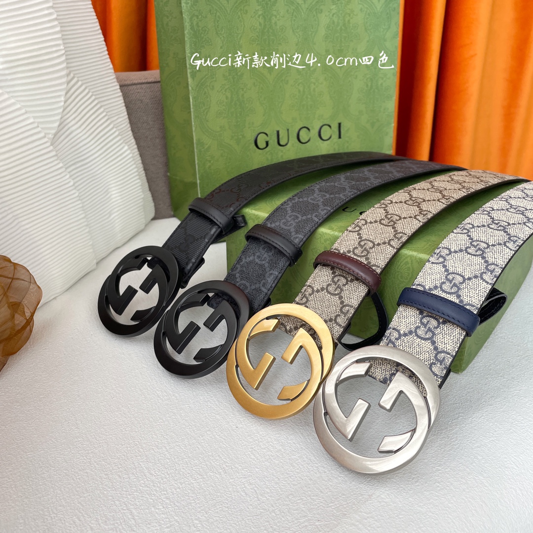 TOP GUCCI Classic Leather Belt