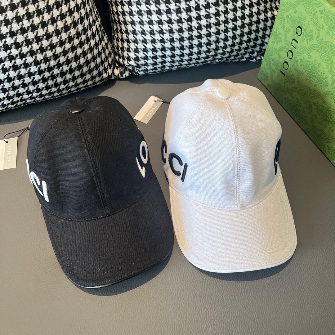 TOP GUCCI New Embroidery Baseball Cap - 2 Colour