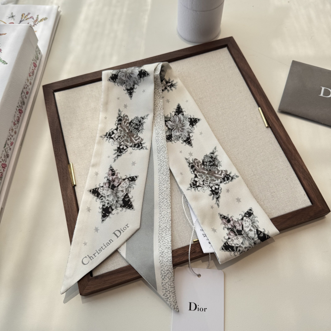 TOP Christian Dior Ribbon Scarf 6✖️100cm - 3 Colors