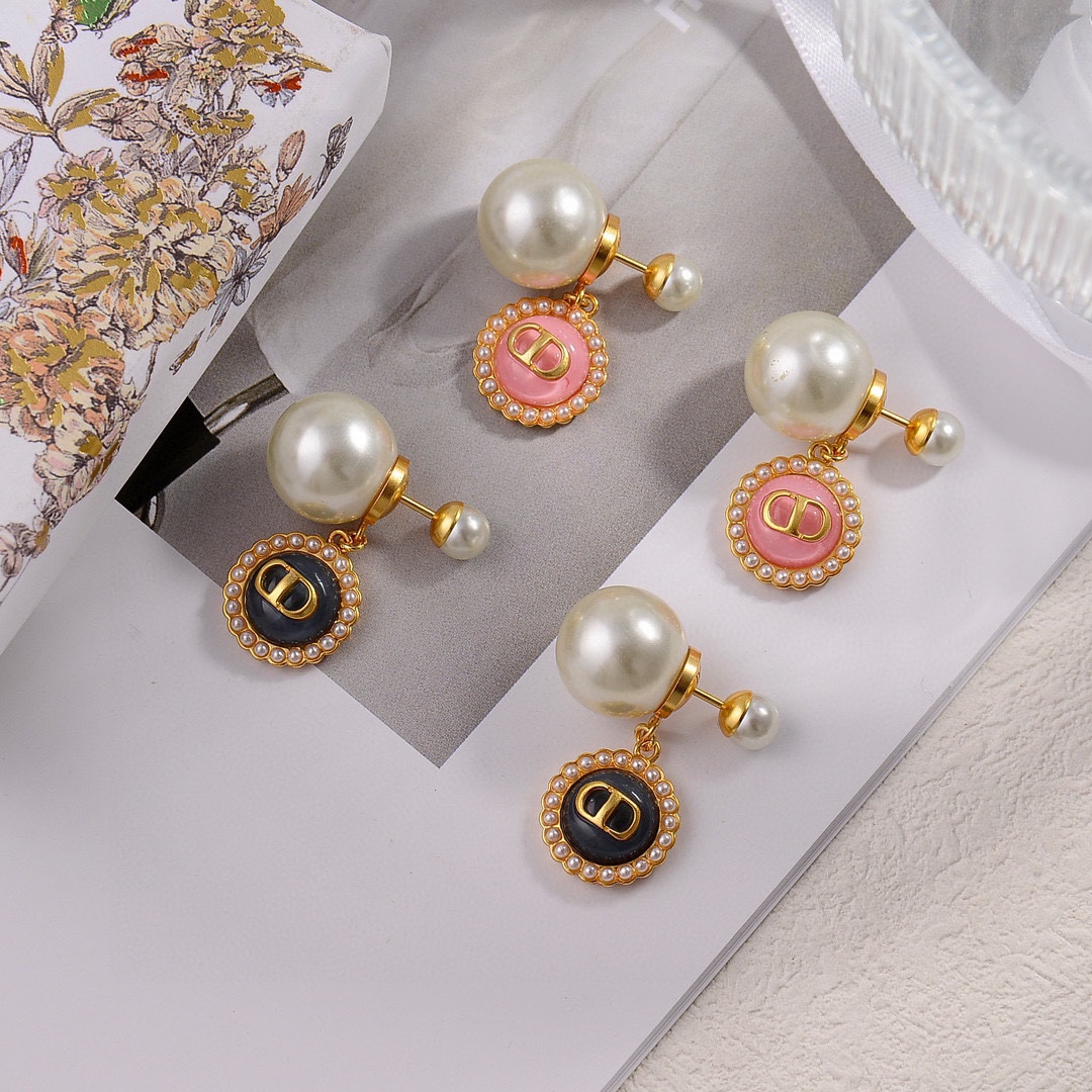 TOPChristian Dior CD Earrings-2 Colors