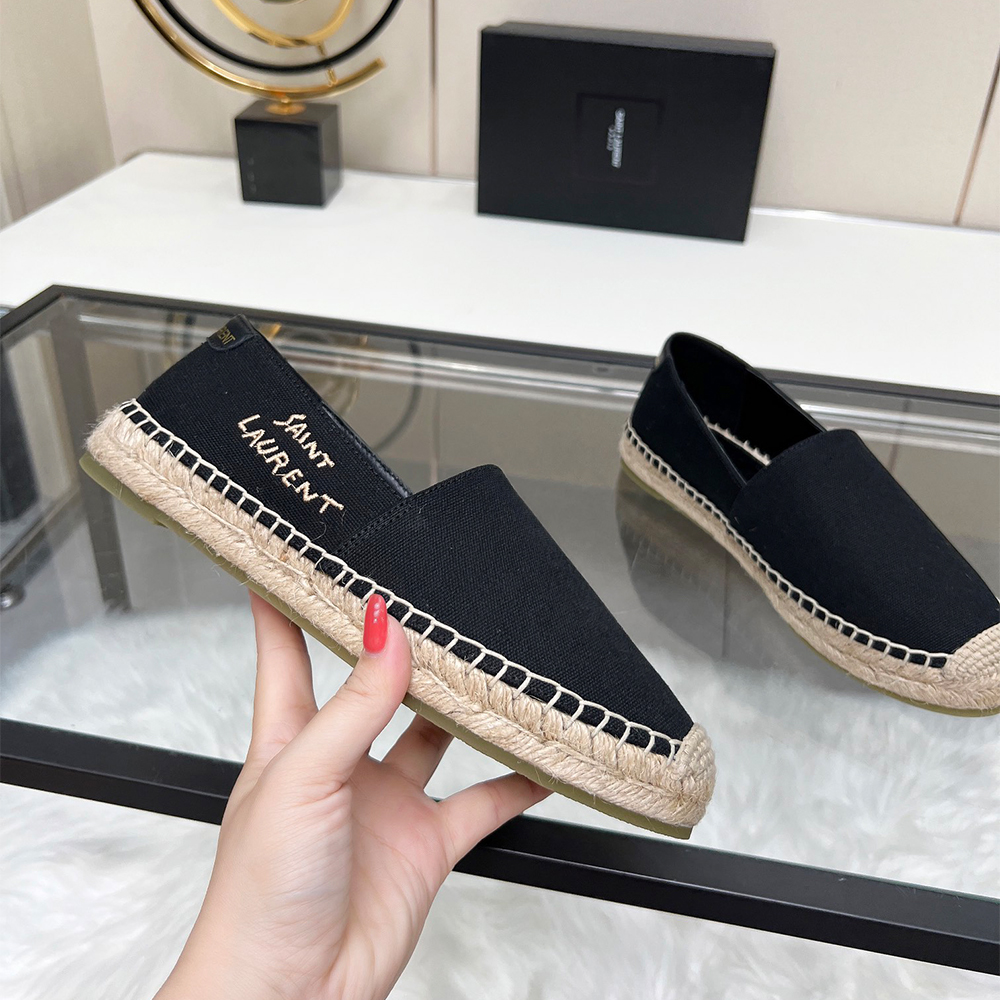 Saint Laurent YSL Fabric Canvas Flats（Replica）