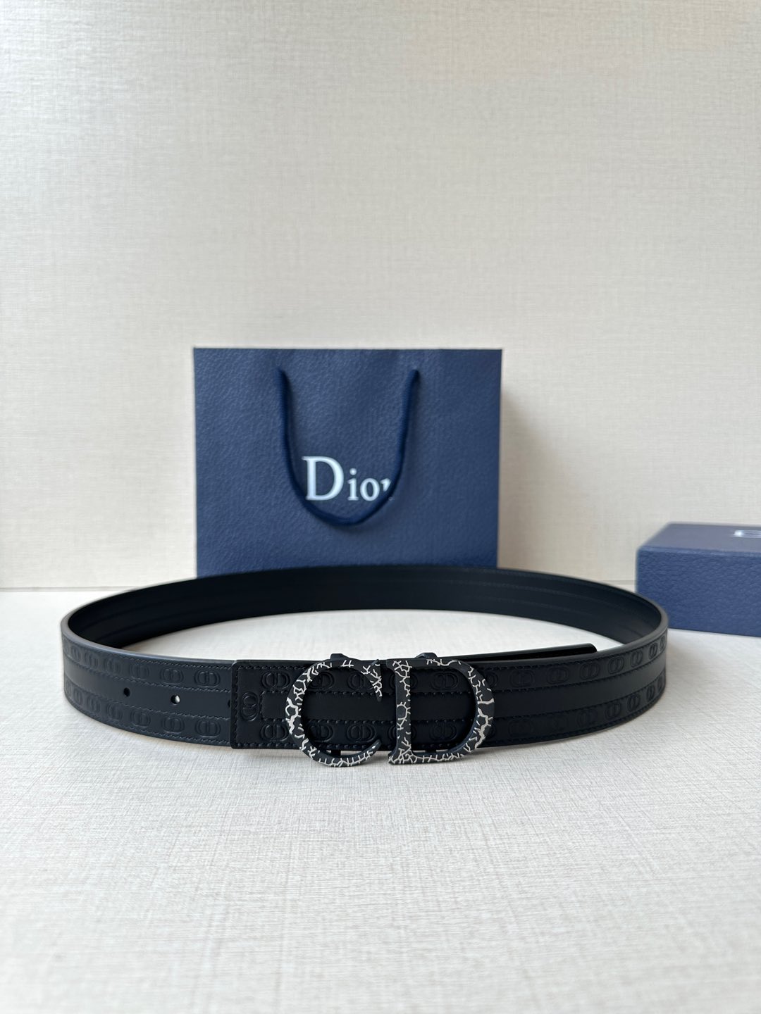 TOP Christian Dior Reversible Belt Calfskin - 3.5cm