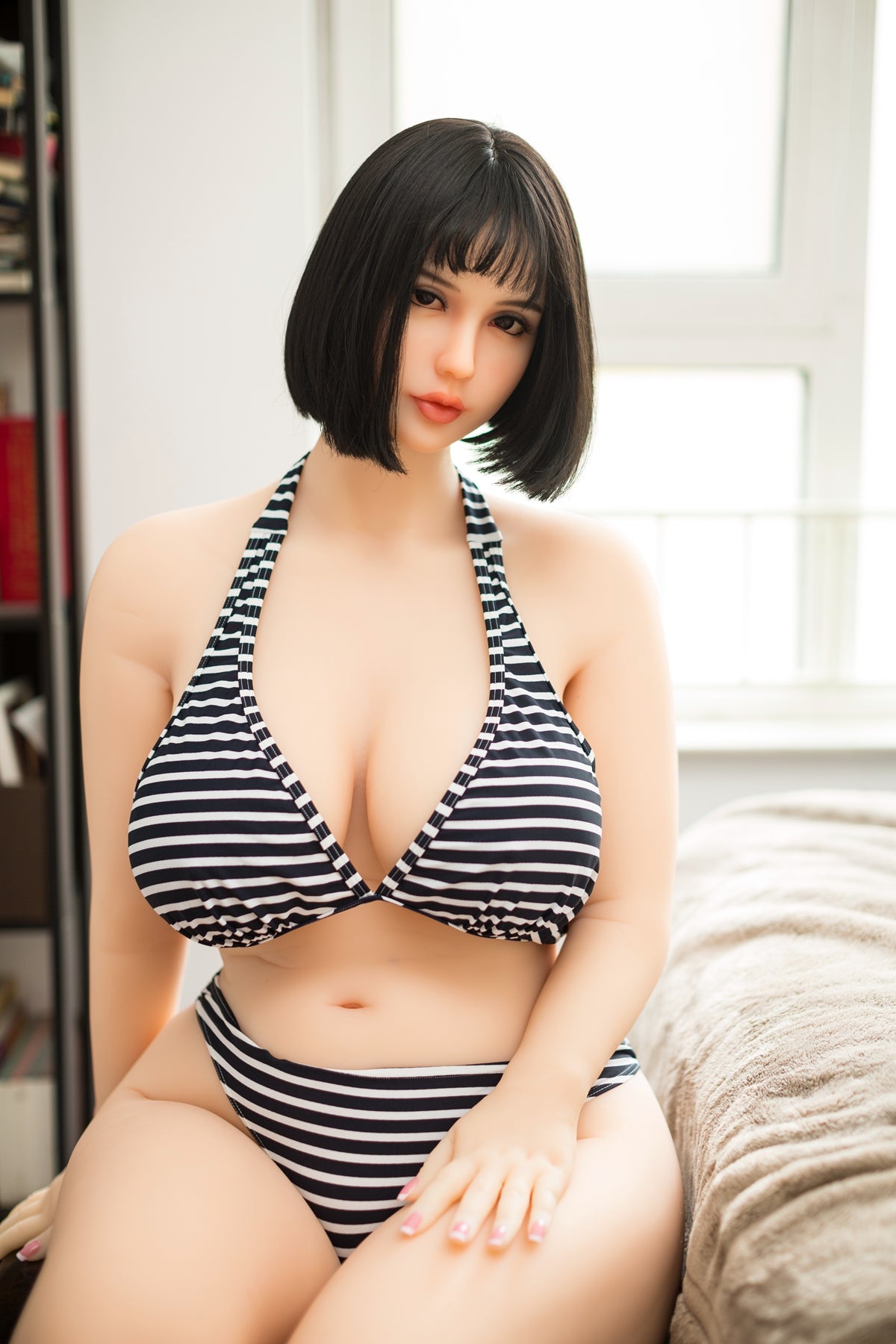 168cm/5ft6 L-cup Huge Boobs BBW Big Booty TPE Sex Doll with #233 Head