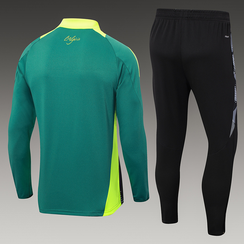 2024-25 Green  Algeria Football Half Pull Training Suit