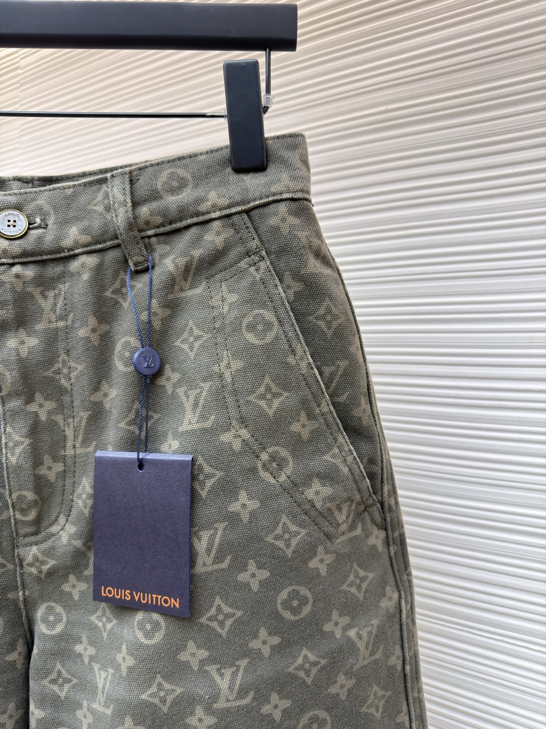 LOUIS VUITTON 满印提花口袋长裤牛仔裤