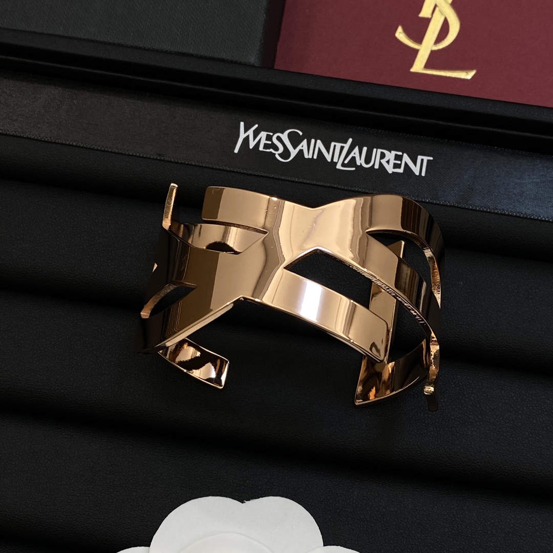 TOP Yves Saint Laurent YSL Bracelet - Rose Gold