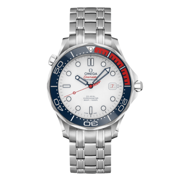 AAAWatch Omega Seamaster 007 Commander’s Watch Limited Edition, Automatic Mechanical Diving Watch Stainless Steel Bracelet Men Wristwatch