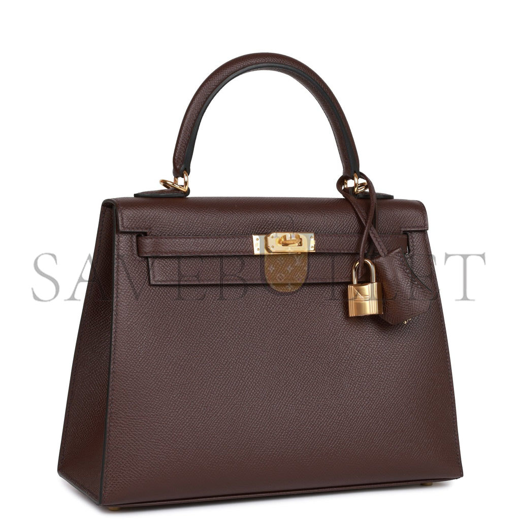 HERMES KELLY 25 EPSOM GOLD HARDWARE (25*17*7cm)