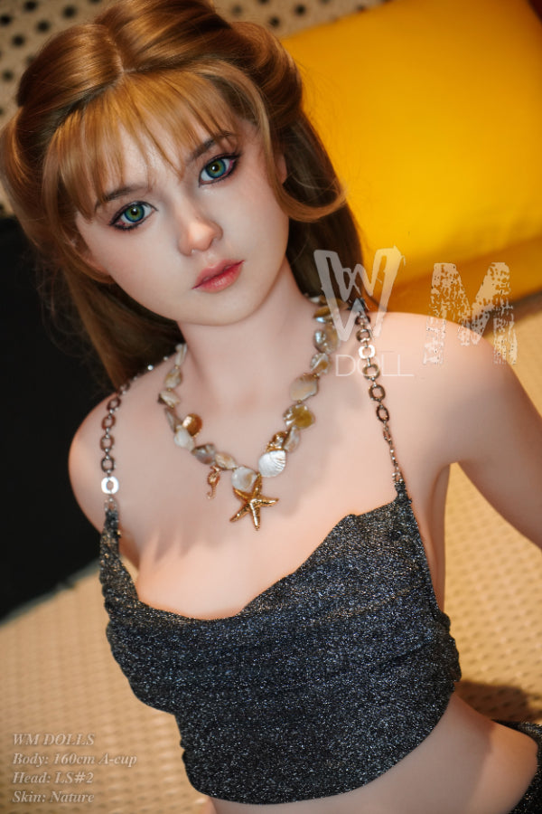 160cm/5ft3 A-cup Blonde Sex Doll with Silicone Head - LS#2