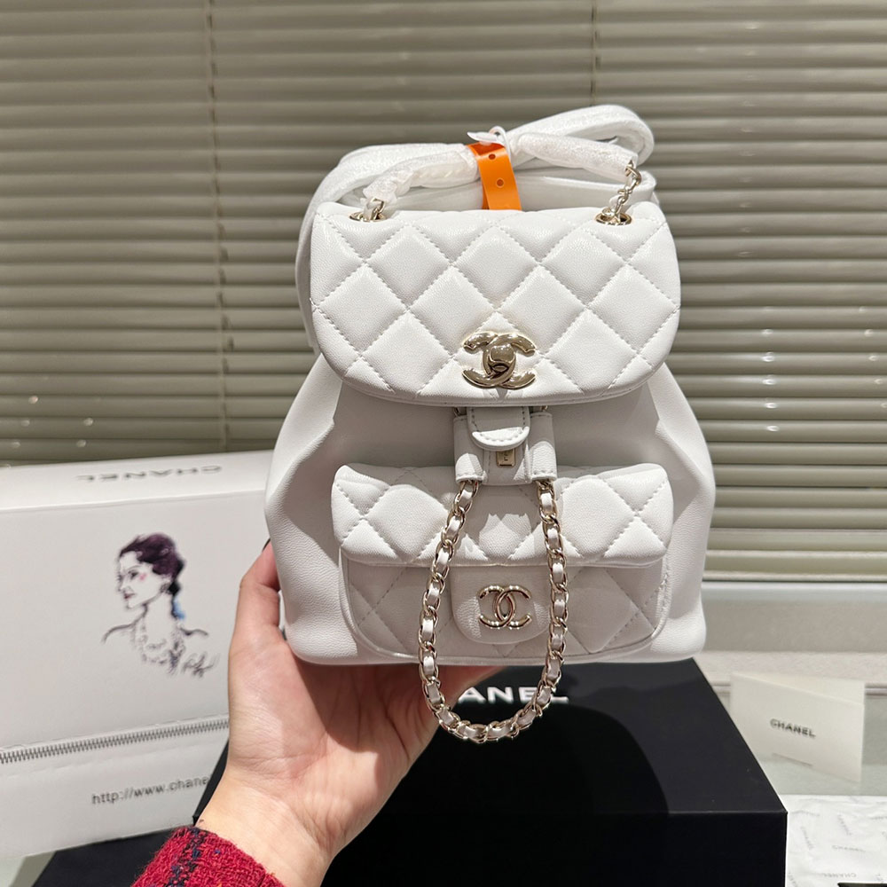 Chanel  Duma A Plaid Backpack  Bag (Perfect Replica）