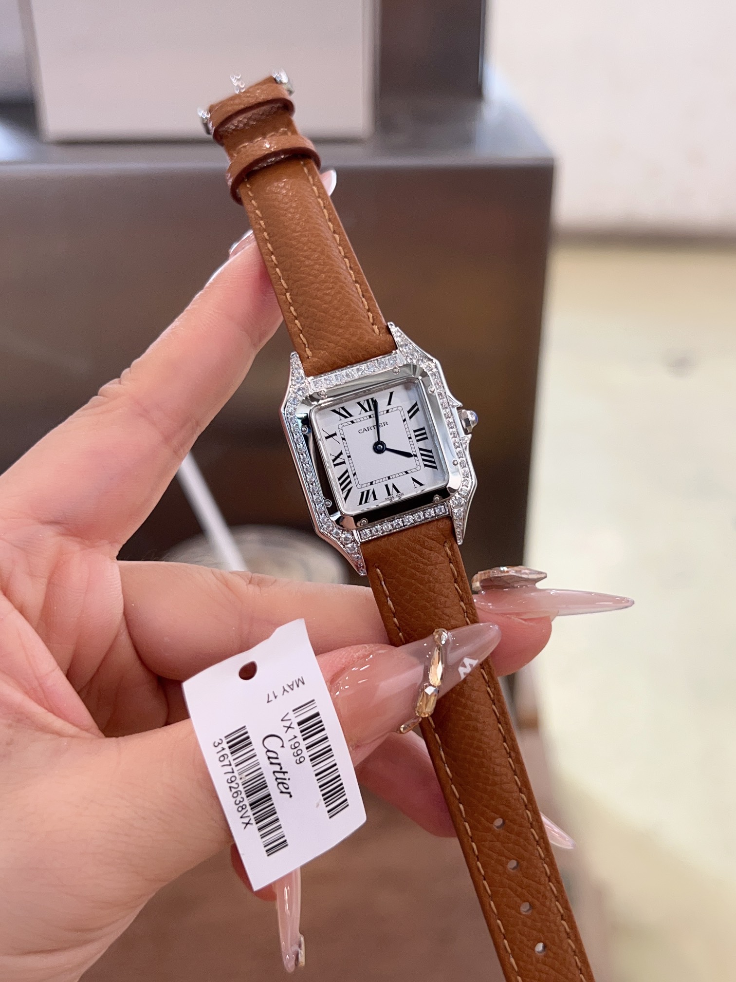 TOP Cartier Panthère de Cartier Watch 27x 37 mm -  Brown