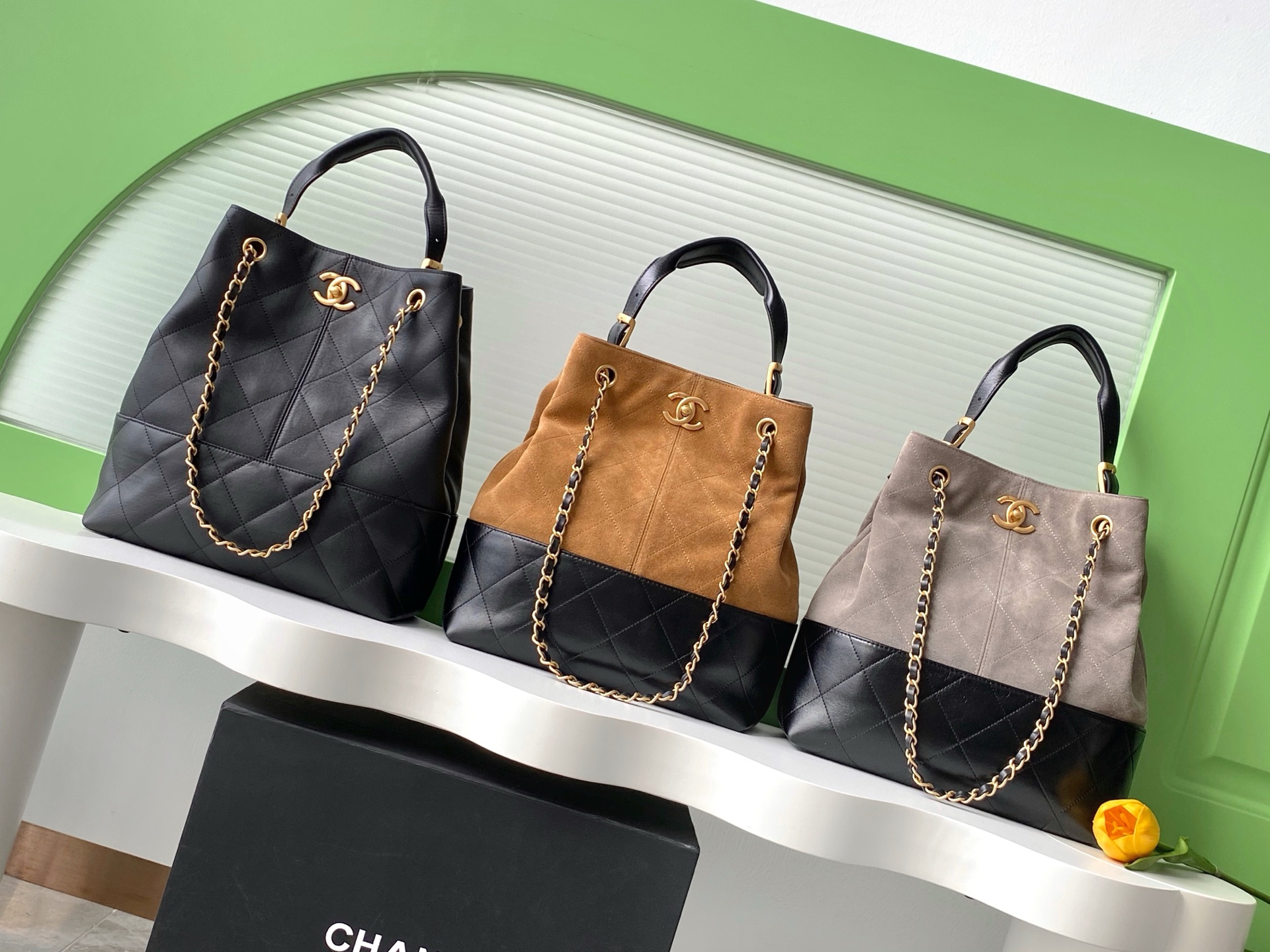 TOP CHANEL Hobo Bag 31-20-12cm - 3 Colors