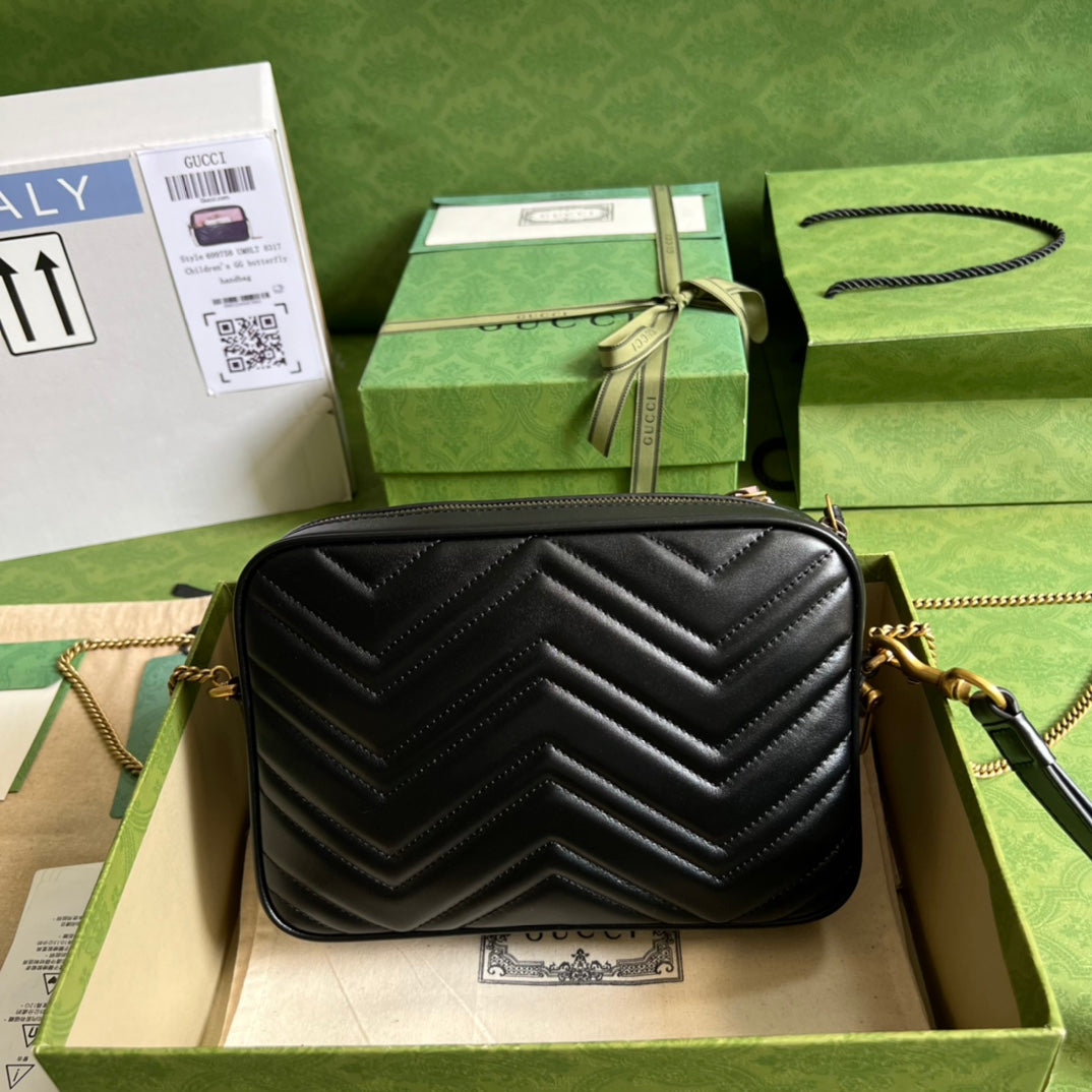 TOP GUCCI G*G Multi-use Mini Bag - Black/Pink/White