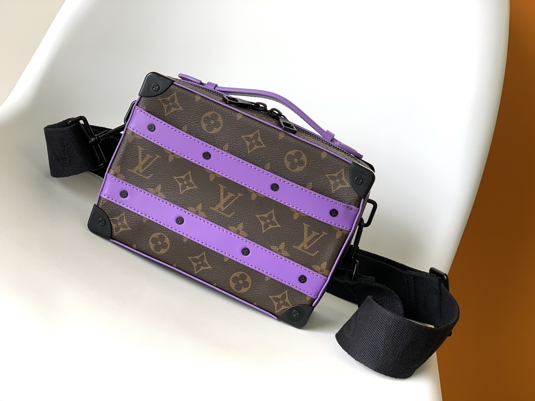 TOP Louis Vuitton LV LV Handle Soft Trunk Monogram Bag 21.5 x 15 x 7 cm - Purple