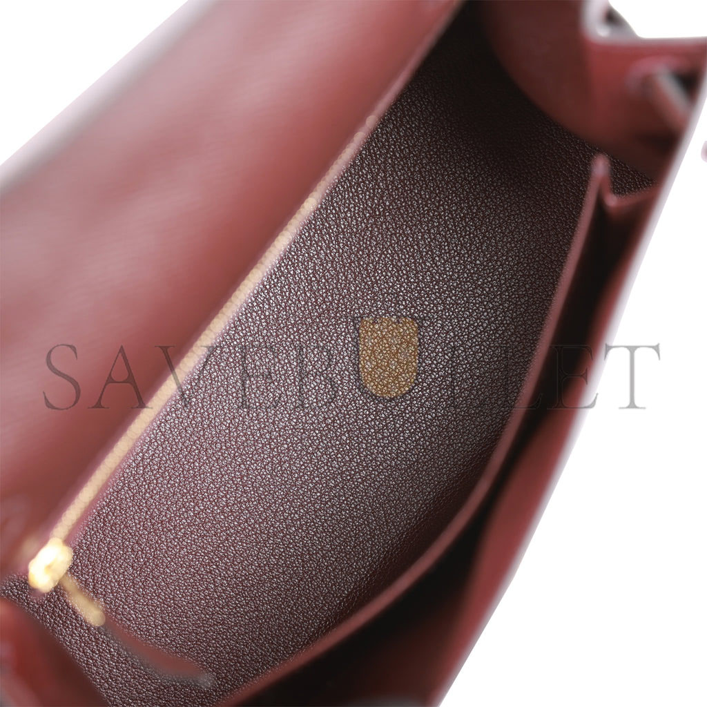 HERMES KELLY 25 EPSOM GOLD HARDWARE (25*17*7cm)