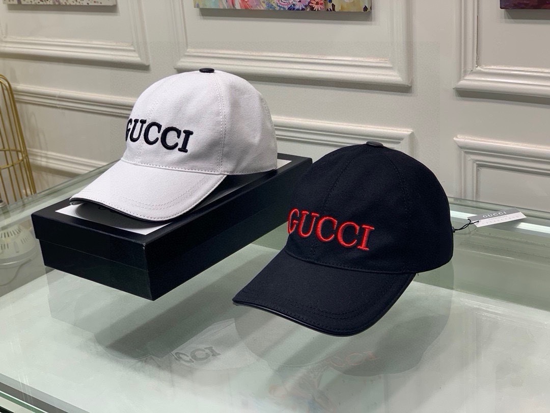 TOP GUCCI Letters Baseball Hat - 2 Color