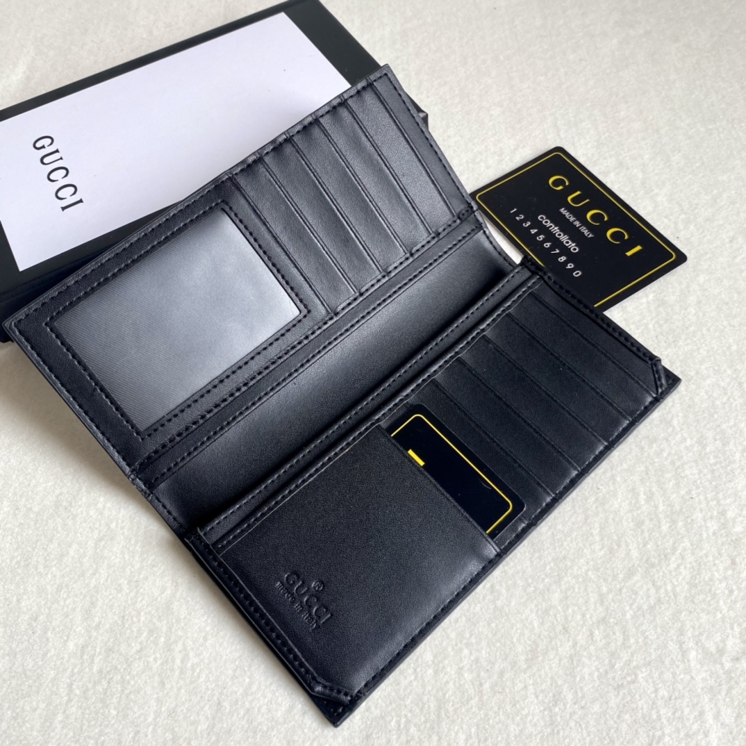 Gucci Unisex GG Supreme Printed Long Wallet（Replica）