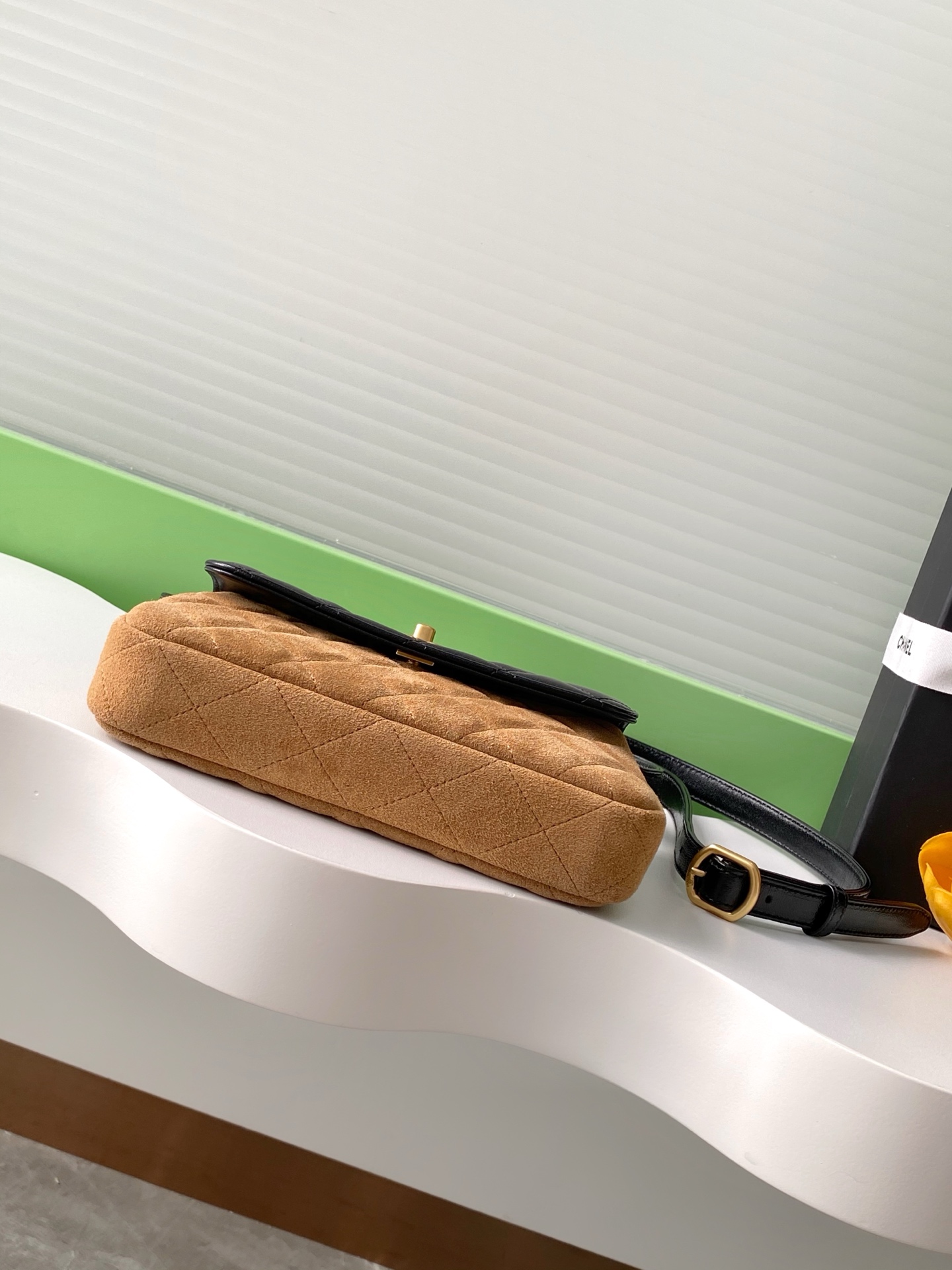 TOP CHANEL Suede Bag  11.5-19.5-5 cm - Brown