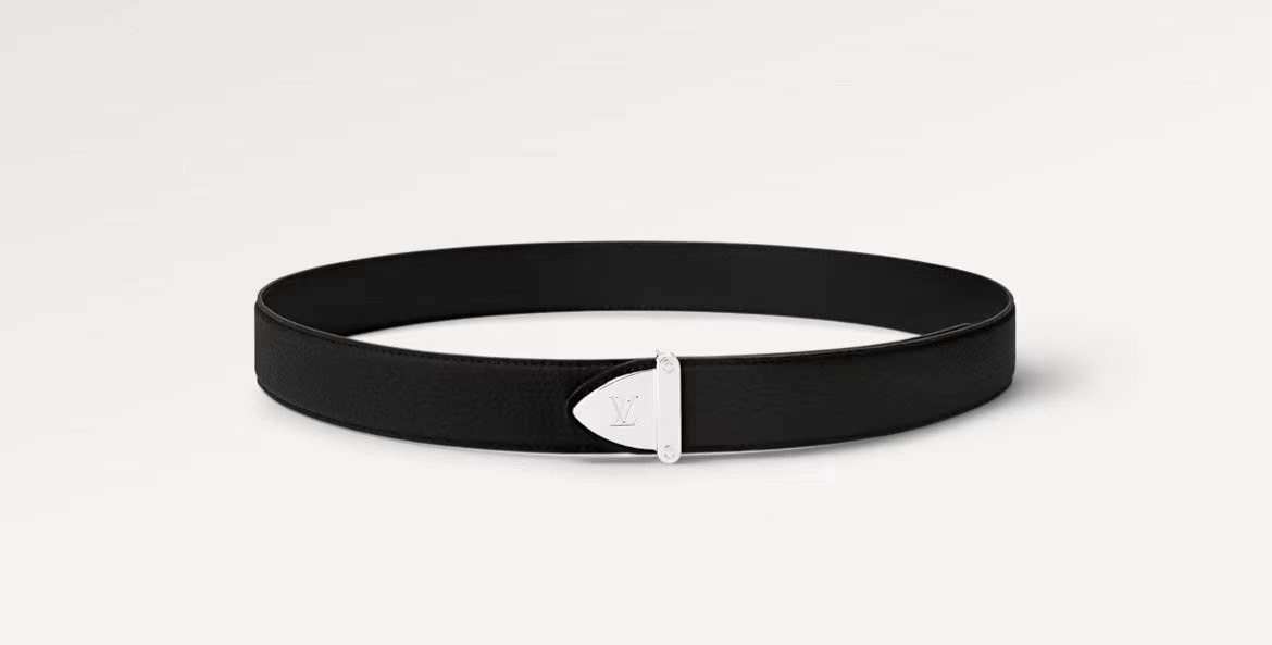 TOP Louis Vuitton LV Lychee Patterned Cowhide Belts - 3.5CM