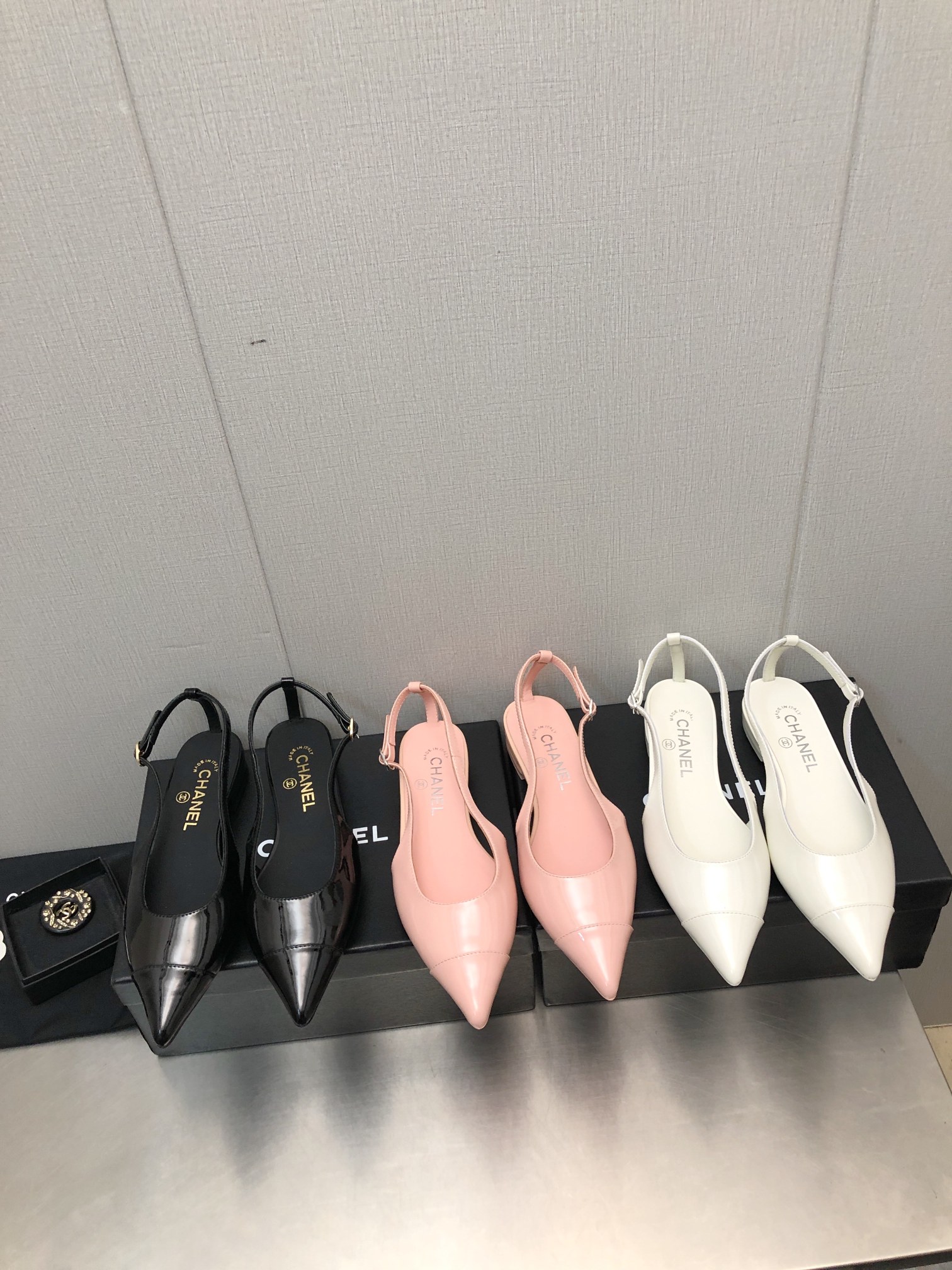 TOP CHANEL Imported Cow Patent Leather - 2.5cm - Three Colors