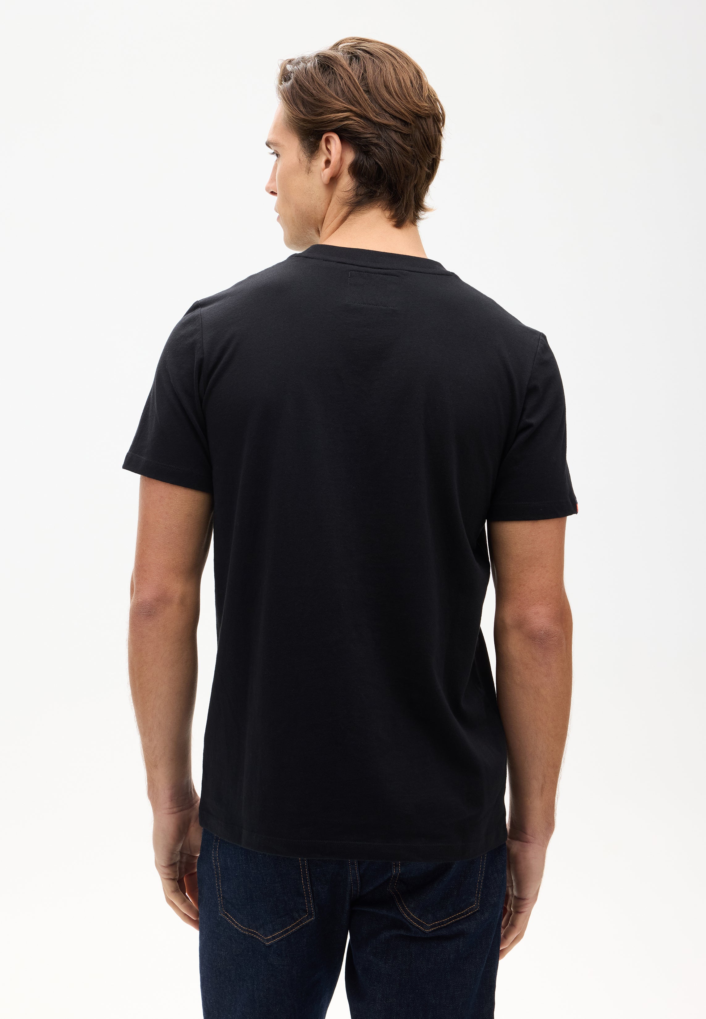 Workwear Embossed Tee | Black