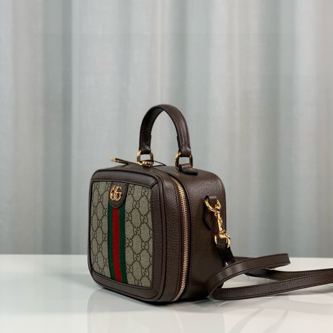 TOP GUCCI Ophidia Square Bag 17X16.5X9.5cm