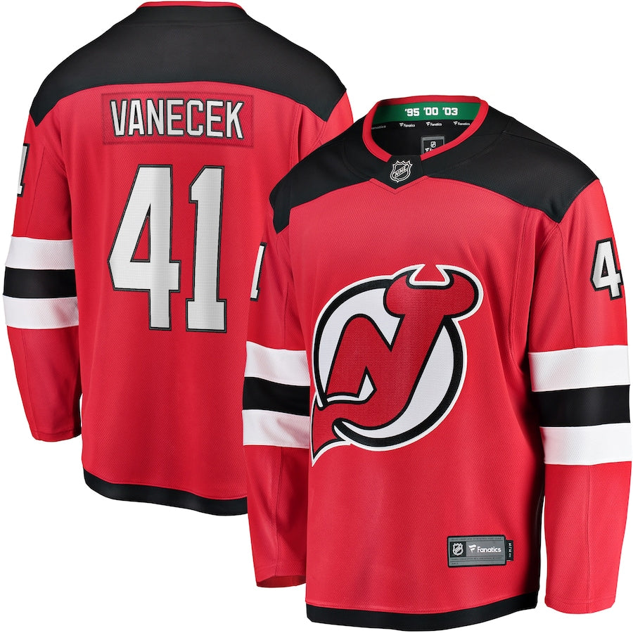 Vitek Vanecek New Jersey Devils NHL Fanatics Breakaway Home Jersey