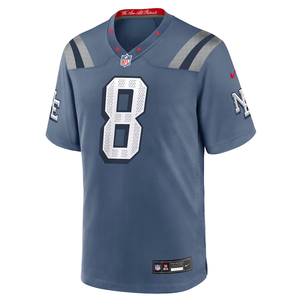 Stefon Diggs New England Patriots 2025 Rivalries Collection Game Jersey - Storm Blue