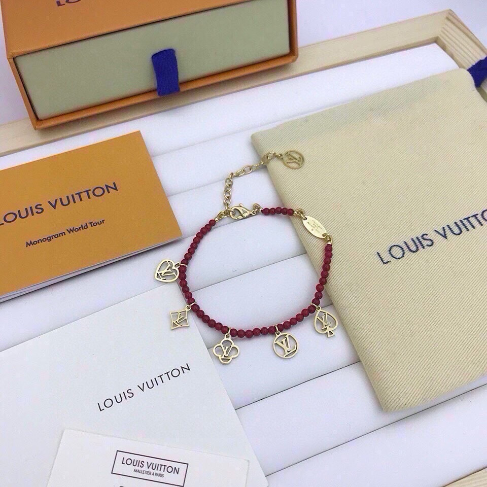 TOP Louis Vuitton LV Bracelet - Red