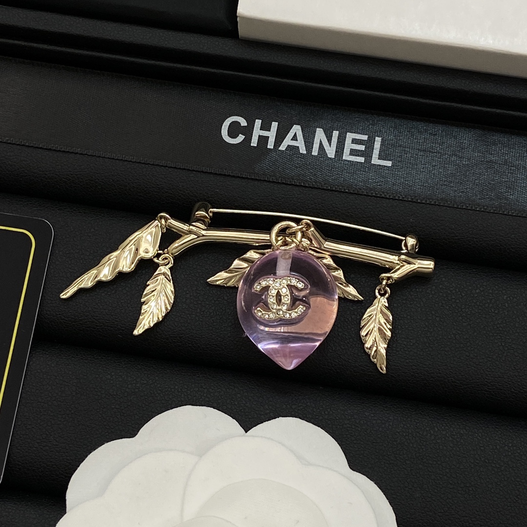 TOP CHANEL CC Brooch - Gold