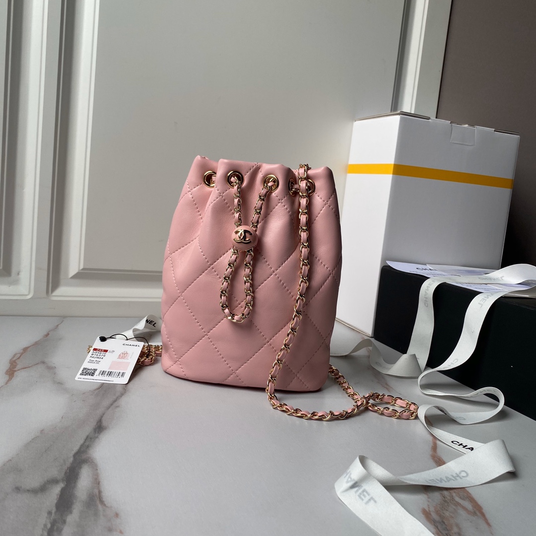 TOP CHANEL Bucket Bag 22×17×7.5cm - 4 Color&GHW