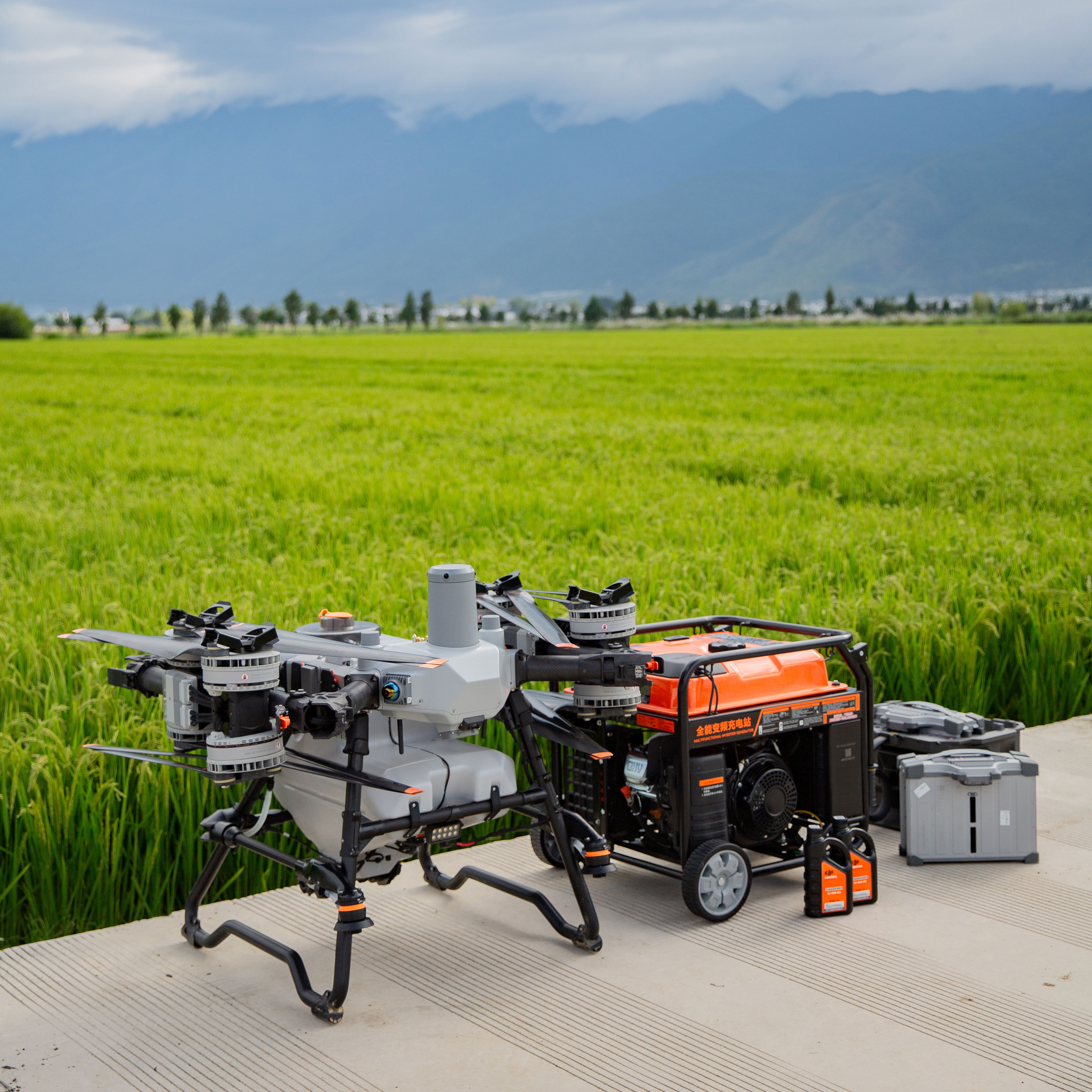 For T100 Metal Fuel Charging Station DJ Generator 14000 for Agricultural UAV Drone Plant Protection DJ Generator for Agriculture