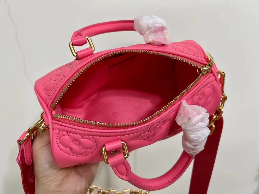 TOP Louis Vuitton LV Papillon BB 20x10x10 CM- Pink
