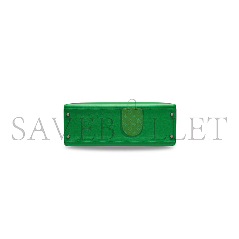 HERMES MASTER KELLY 32 EPSOM VERT BAMBOO PALLADIUM HARDWARE (32*23*10cm)