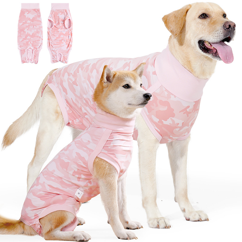pet sterilization clothing, summer breathable surgical suit, can accommodate sanitary pads, high elasticity, non-restrictive dog physiological clothing - PawPro UK