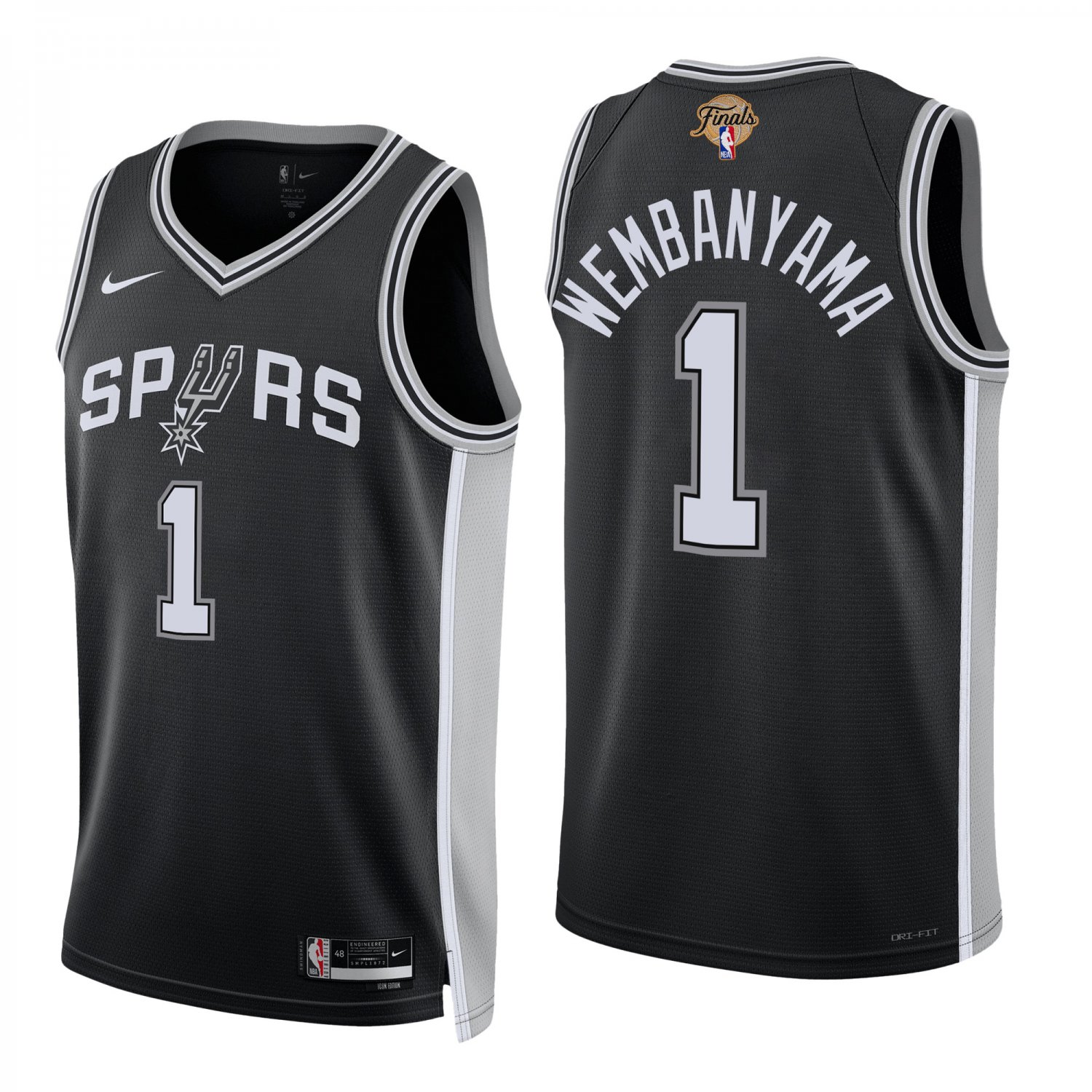 Victor Wembanyama San Antonio Spurs 2026 Finals Jersey - Black