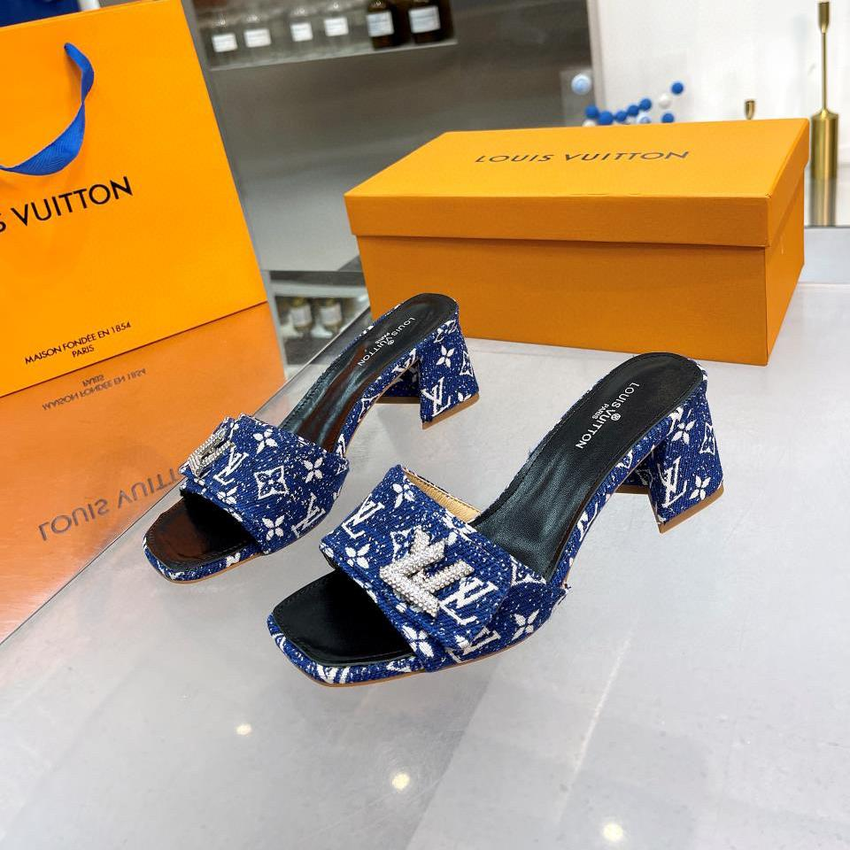 Louis Vuitton LV  Chunky Crew Style Flip-flops Slide Sandal (Replica)