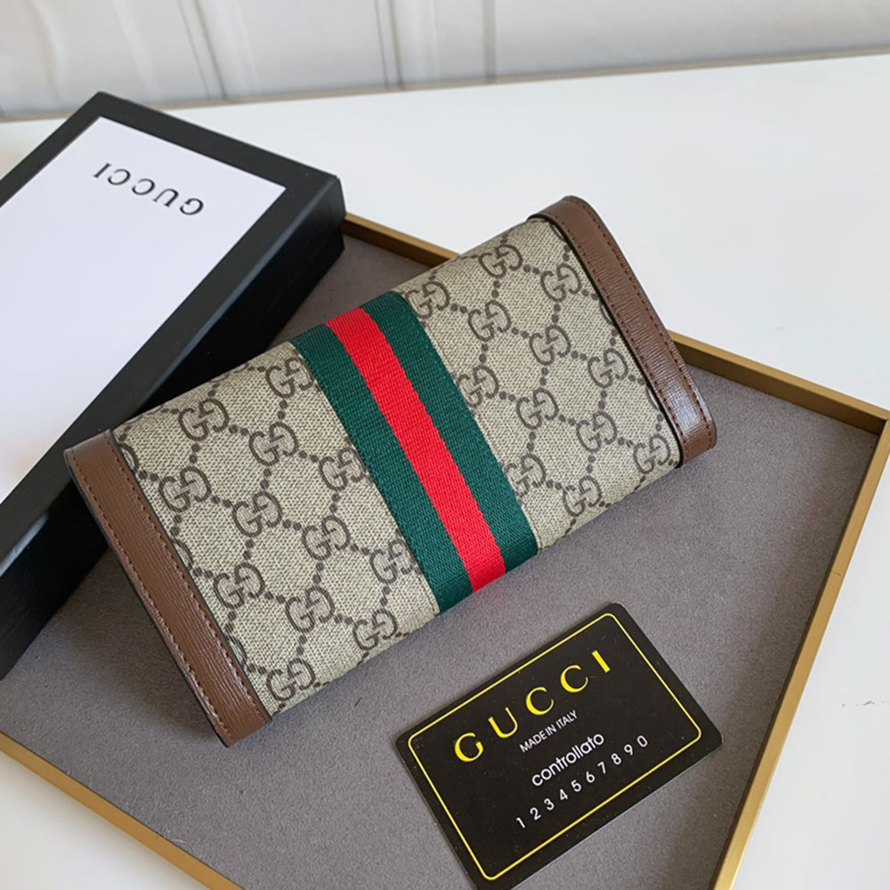 Gucci Unisex GG Long Wallet（Replica）