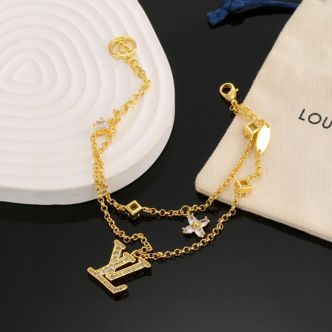 TOP Louis Vuitton LV Necklaces + Bracelets - Gold