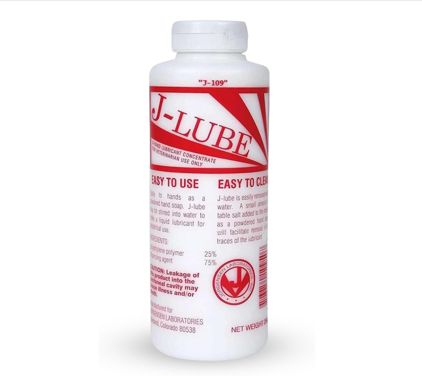 J-Lube® Powder Lubricant 10oz Veterinary & Obstetrical Lubricant