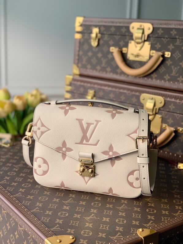 TOP LV Metis Giant Monogram Empreinte 2 Tones 25X19X7cm - White