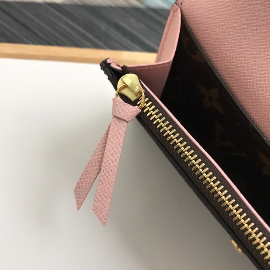 TOP Louis Vuitton LV LV Emilie Wallet - Light Pink